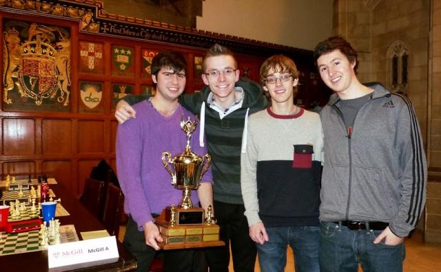 Raven Sturt, Keith MacKinnon, Felix Dumont and Michael Kleinman (McGill A)