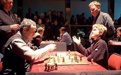 "I played like a child"... complained 13-year-old MC after being held to a draw by Kasparov