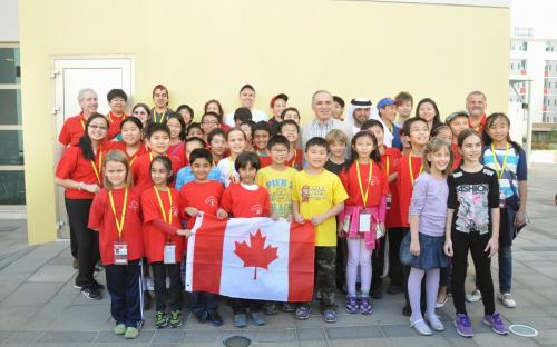 GM Garry Kasparov with the Canadian team